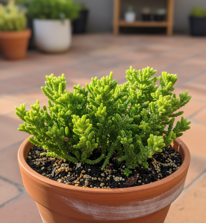 chain link succulent Crassula Muscosa 'Watch Chain Plant'