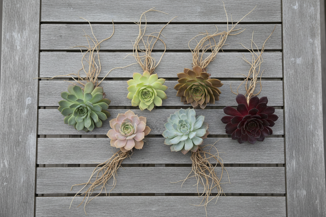 6 Bare-Root Sempervivum Mix (Hens & Chicks Collection)