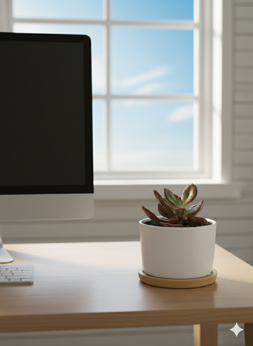 Modern Ceramic Potted Succulent